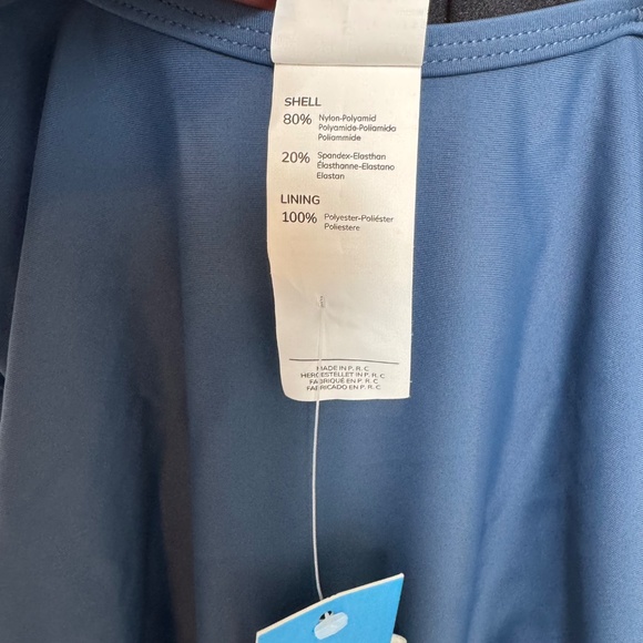 NWT CUPSHE Scoop Neck Ruffled One-Piece Swimsuit in Midnight Blue Women's Size S - Picture 14 of 16